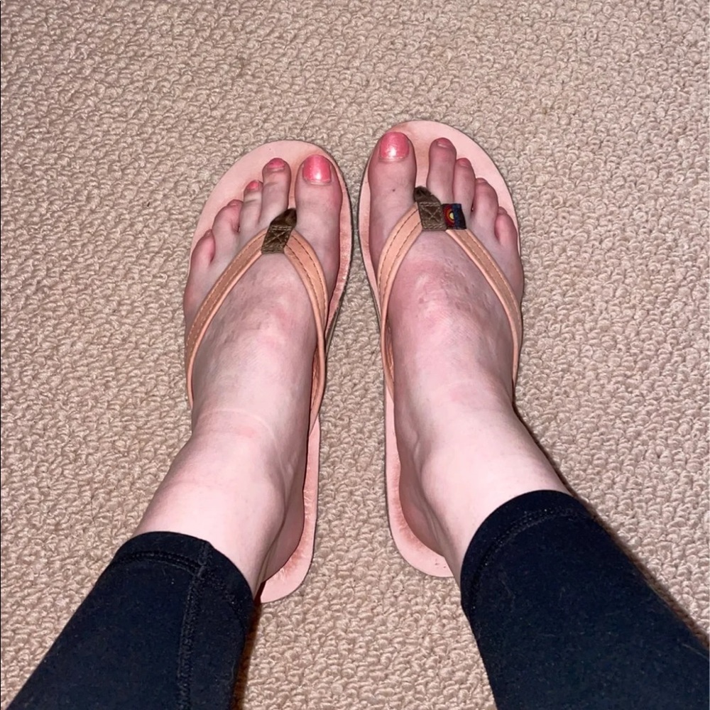 Rainbow Flip flops